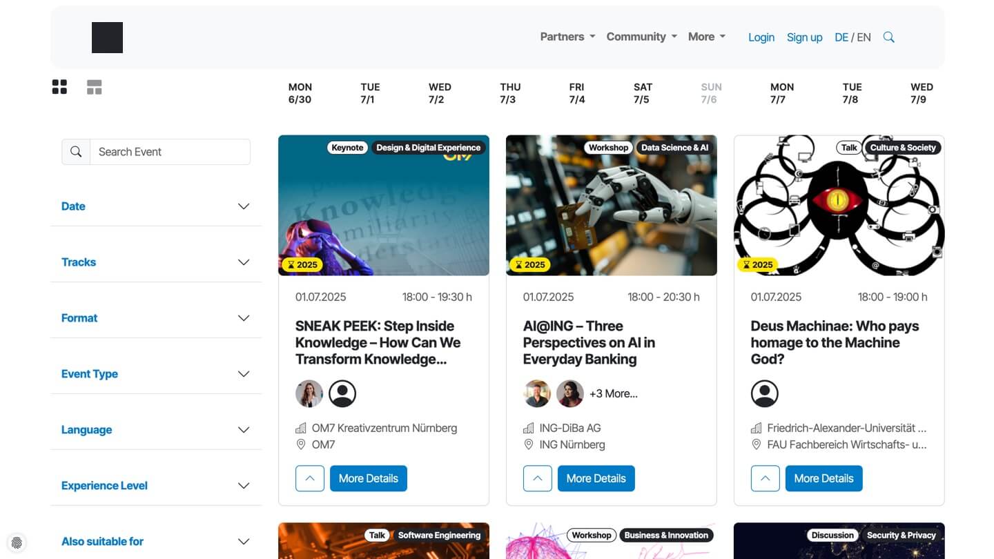Nuernberg.digital - Decentralized Event Management Platform
